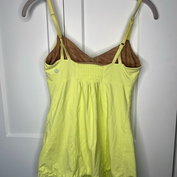 Lululemon Fouette Yellow Tank Top Women's Size 6 - Picture 2 of 4